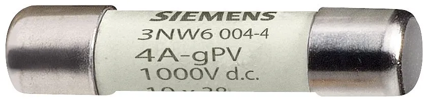 Fusibile a cartuccia Siemens, 12A, Ø 10 x 38mm, 1kV cc