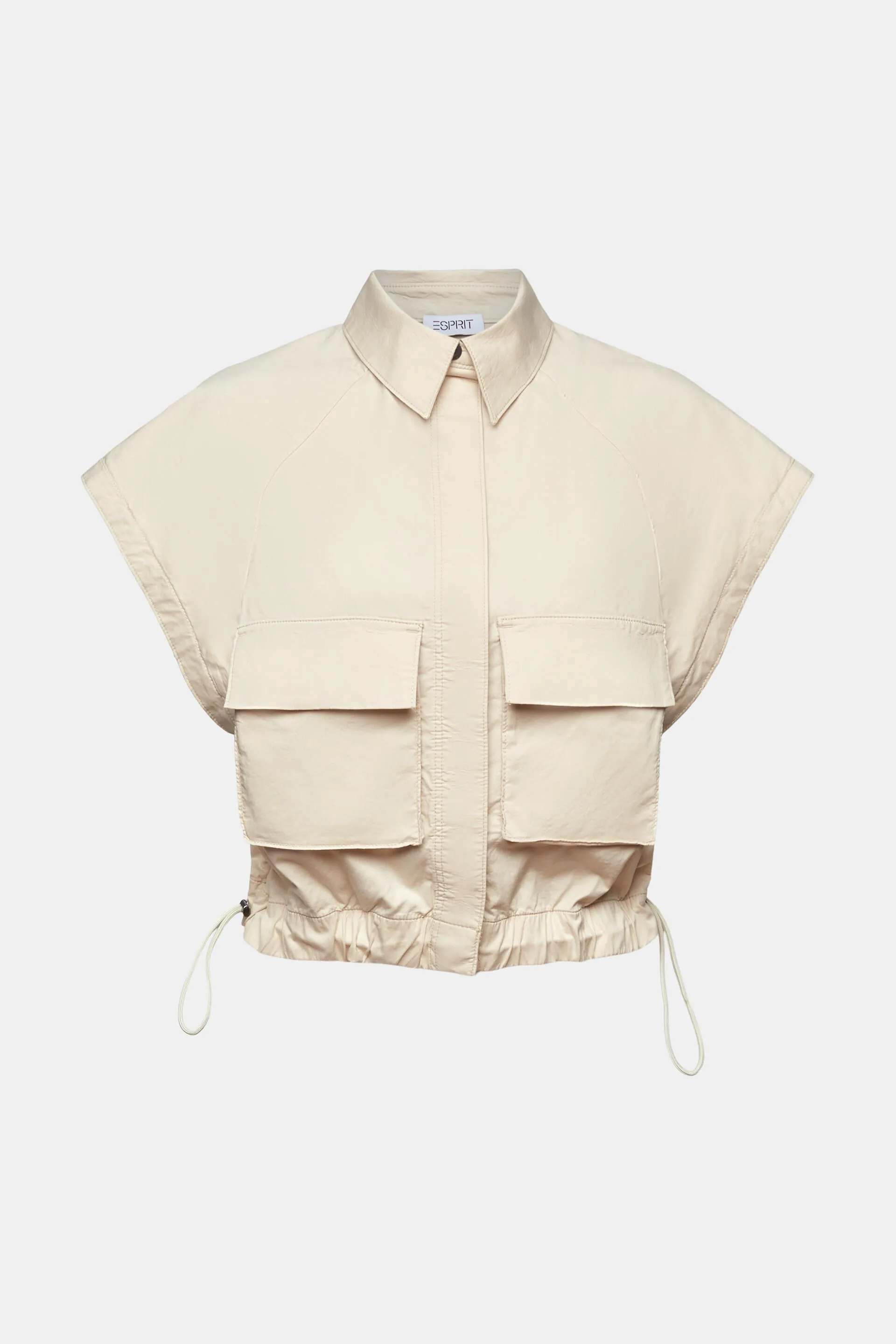 Gilet con alamari sul fondo