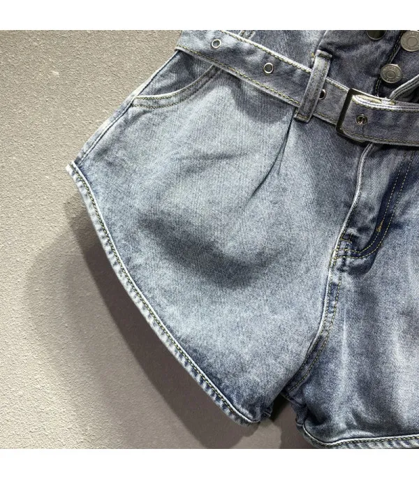 Shorts denim vita alta Laz
