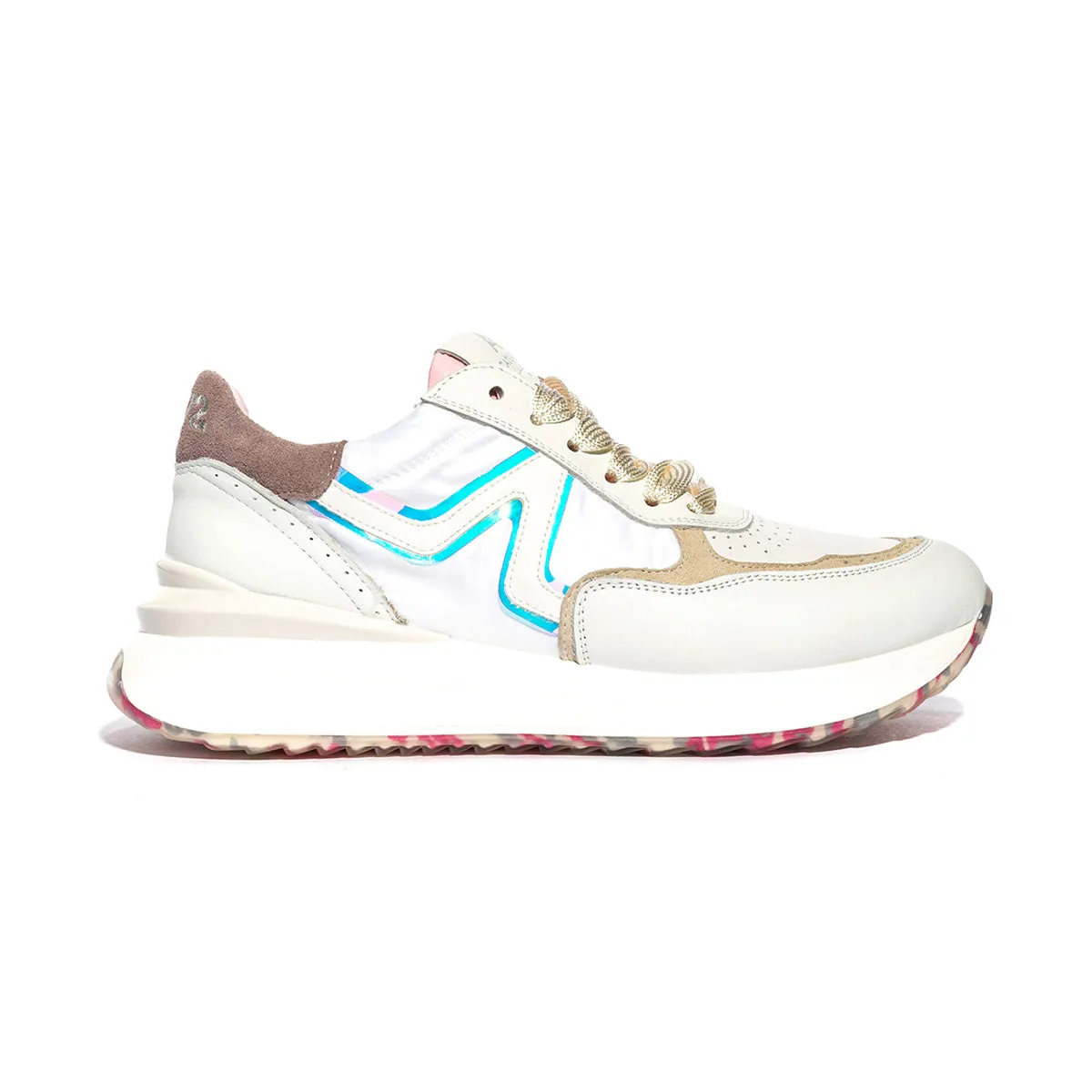 Sneakers Accademia 72 Ac010 Bianche Rosa